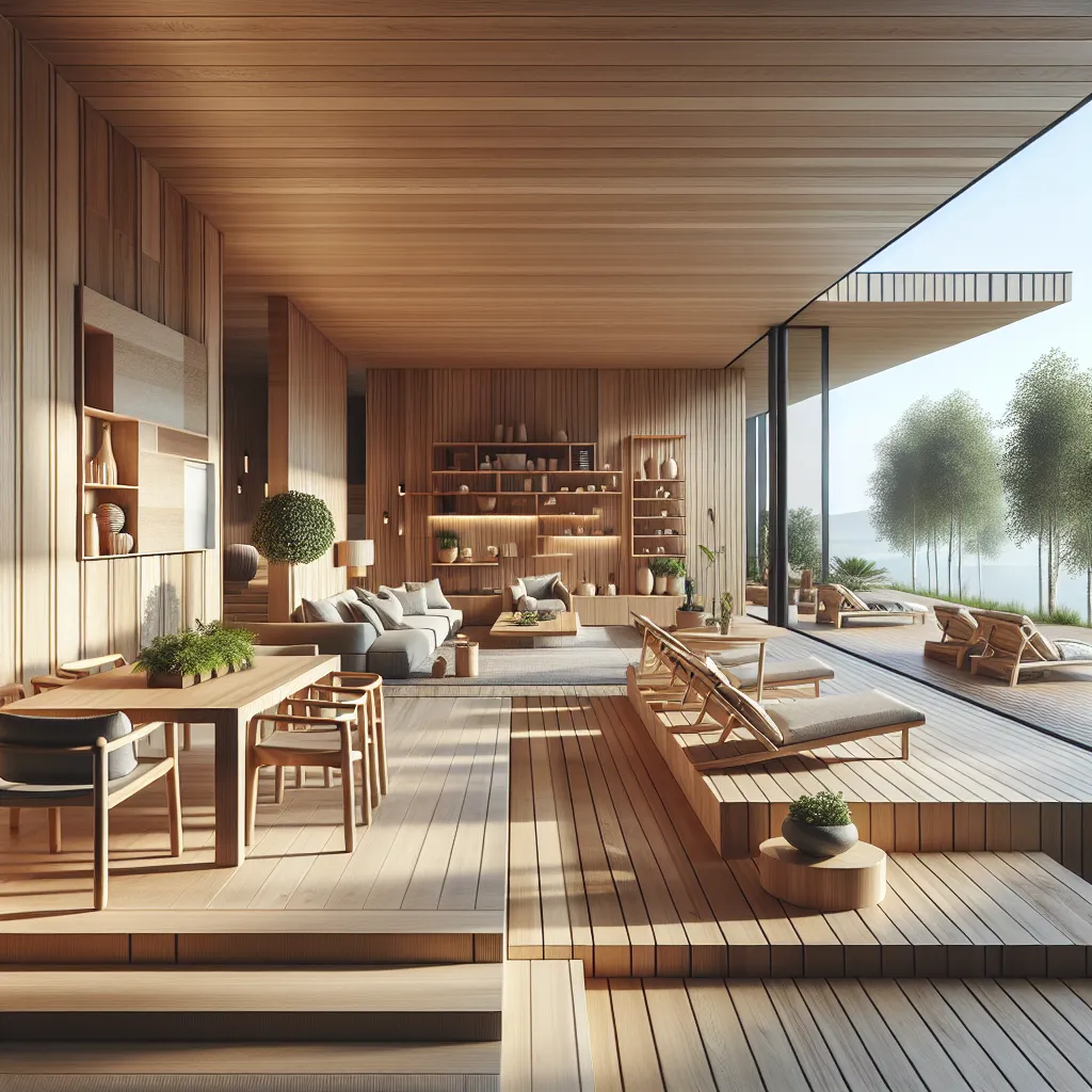 Stylowe wnętrza i tarasy – nowoczesne rozwiązania z drewna